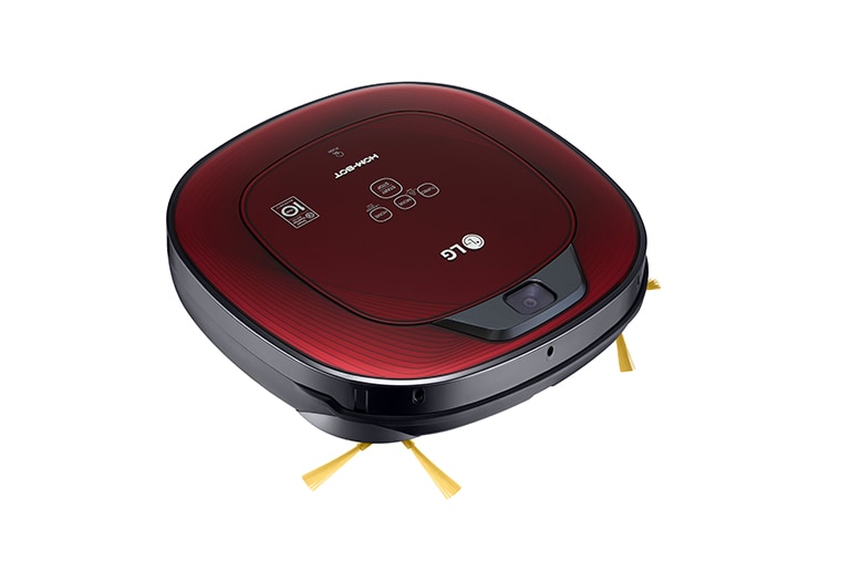 LG Ny robotdammsugare i ruby red färg med Smart Inverter Motor™ och ännu noggrannare rengöring i hörnen, VR8601RR